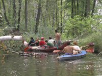 Kanufahrer in der Natur