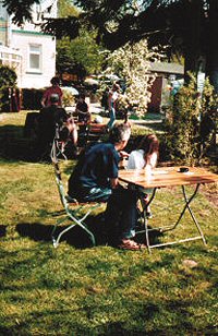 Relaxen im Kaffeegarten